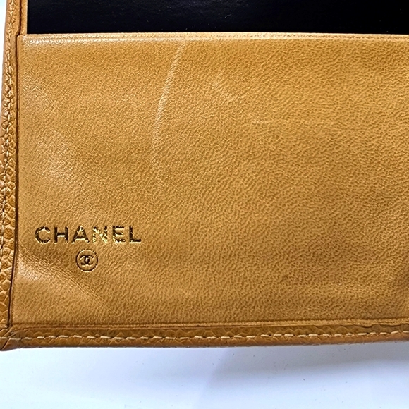 Chanel Tan Quilted Leather Wallet - Picture 3 of 7